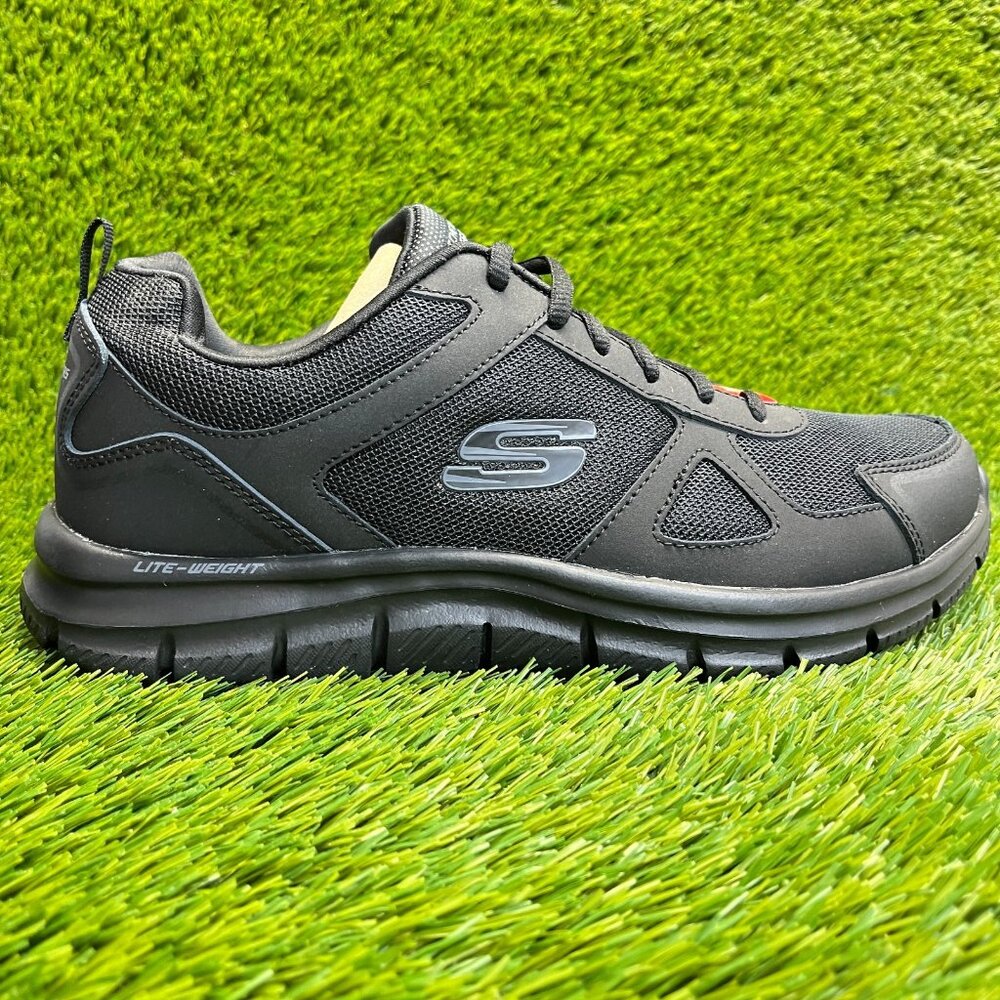 Skechers Track Scloric Mens Size 10D Black Athletic Running Shoes Sneakers